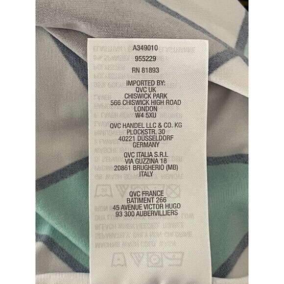 Susan Graver Poncho Kaftan Kimono Top Size XL Bright Colorful Geometric Relaxed‎ - Picture 11 of 11